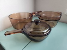 Vision Corning Wear Pyrex Set of 4 Pots/Pans ...