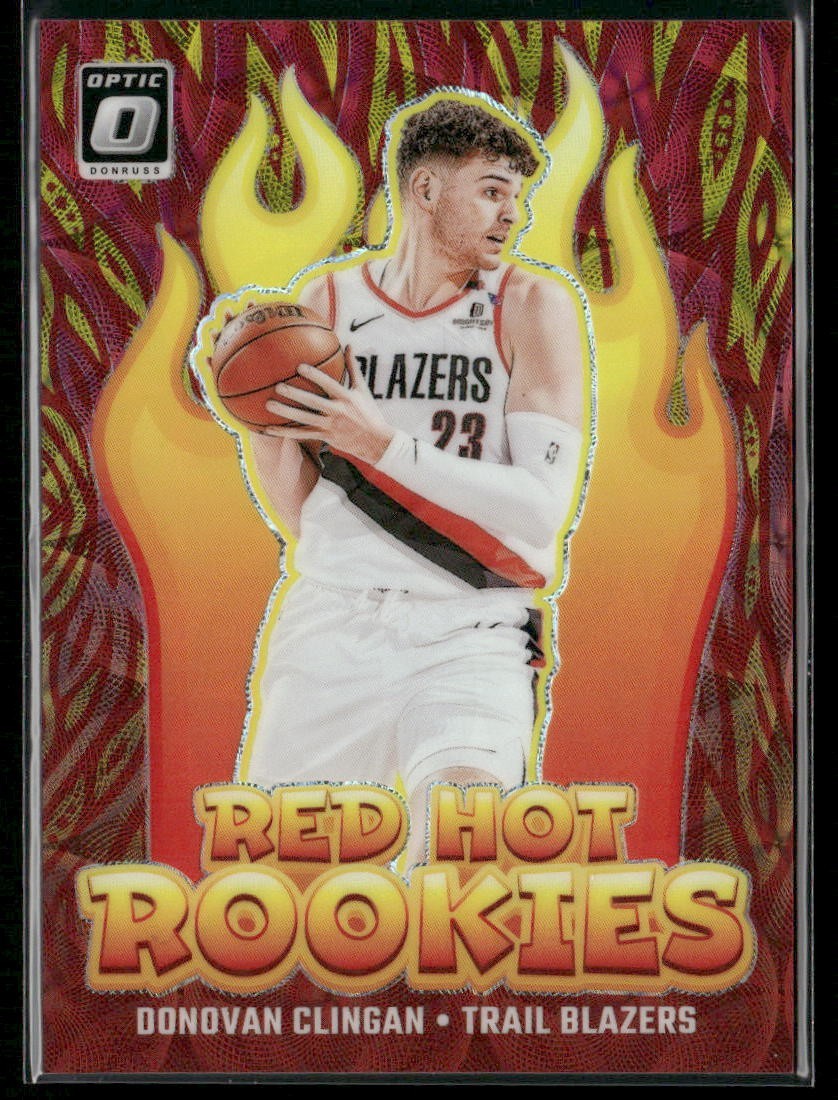 2024-25 Optic Donovan Clingan Red Hot Rookies Red Gold International /99