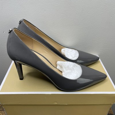 Michael Kors Dorothy Flex Pump Women's 10M Grey Patent Leather