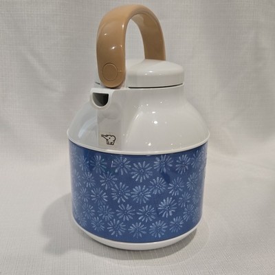 Zojirushi Thermos Tabletop Tea Pot Japanese Style VGW-1000 1.0L Blue Floral