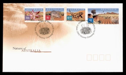 DR WHO 2002 AUSTRALIA FDC NATURE CACHET COMBO $2 w29713