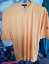 McDonald's Apparel Collection Mens M-R Gold Short Sleeve Uniform 1/4 Zip Shirt
