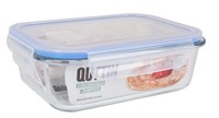 Glas-Lunchbox 1 L – Rechteckig Mit Hermetischem Deckel | 20,5 × 15,5 × 6,9