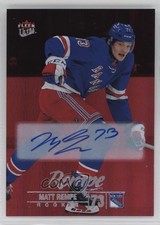 2024 Upper Deck Fleer Ultra Rookies Red Rainbow Foil 9/50 Matt Rempe Auto 07sv