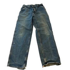 Carhartt FR Flame Resistant Jeans Mens Size 34x34 Carpenter Utility - DISTRESSED