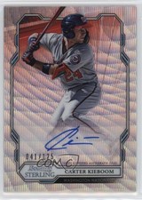 2019 Bowman Sterling Prospect Wave Refractor 41/125 Carter Kieboom Auto 0au4