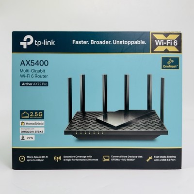 TP-Link Archer AX72 Pro AX5400 WiFi 6 Router Multi-Gig Open Box