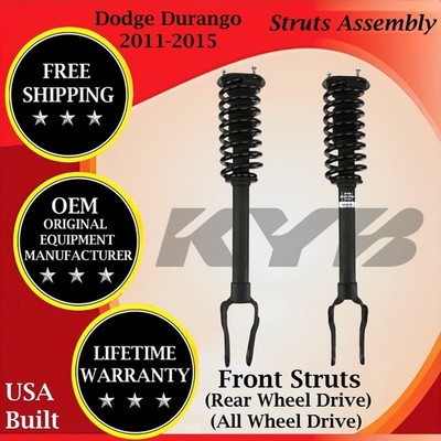 KYB OEM Front Left & Right Strut For 2011-2015 Dodge Durango 3.6L 5.7L 2WD/4X4
