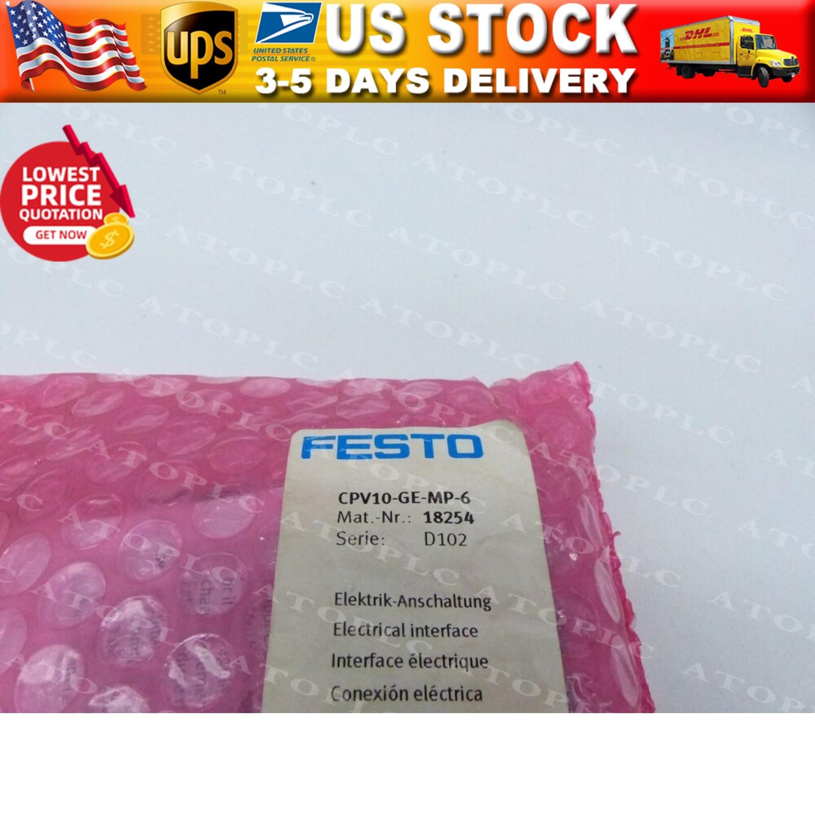 New Festo 18254 CPV10-GE-MP-6 Electrical interface