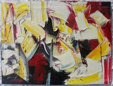 Pierluigi DE LUTTI (Monfalcone 1959) Untitled su TELA cm 60x80 OLIO materico