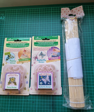 Clover Needle Felting Appliqué Mold Pansy 8922 & Butterfly 8926 & Bamboo Mat New