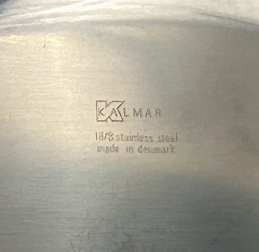 MCM Kalmar Design Server Set Stainless Rosewood Spatula Oval Rectangle Trays Box