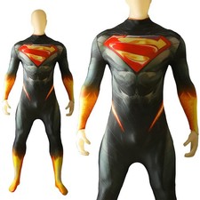 Absolute Universe Superman Jumpsuit Cosplay Costume Adult Kids Halloween