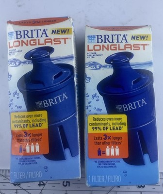 2-Pack OEM BRITA LONGLAST Replacement Filter 6 Month (NEW FACTORY SEALED IN BOX)