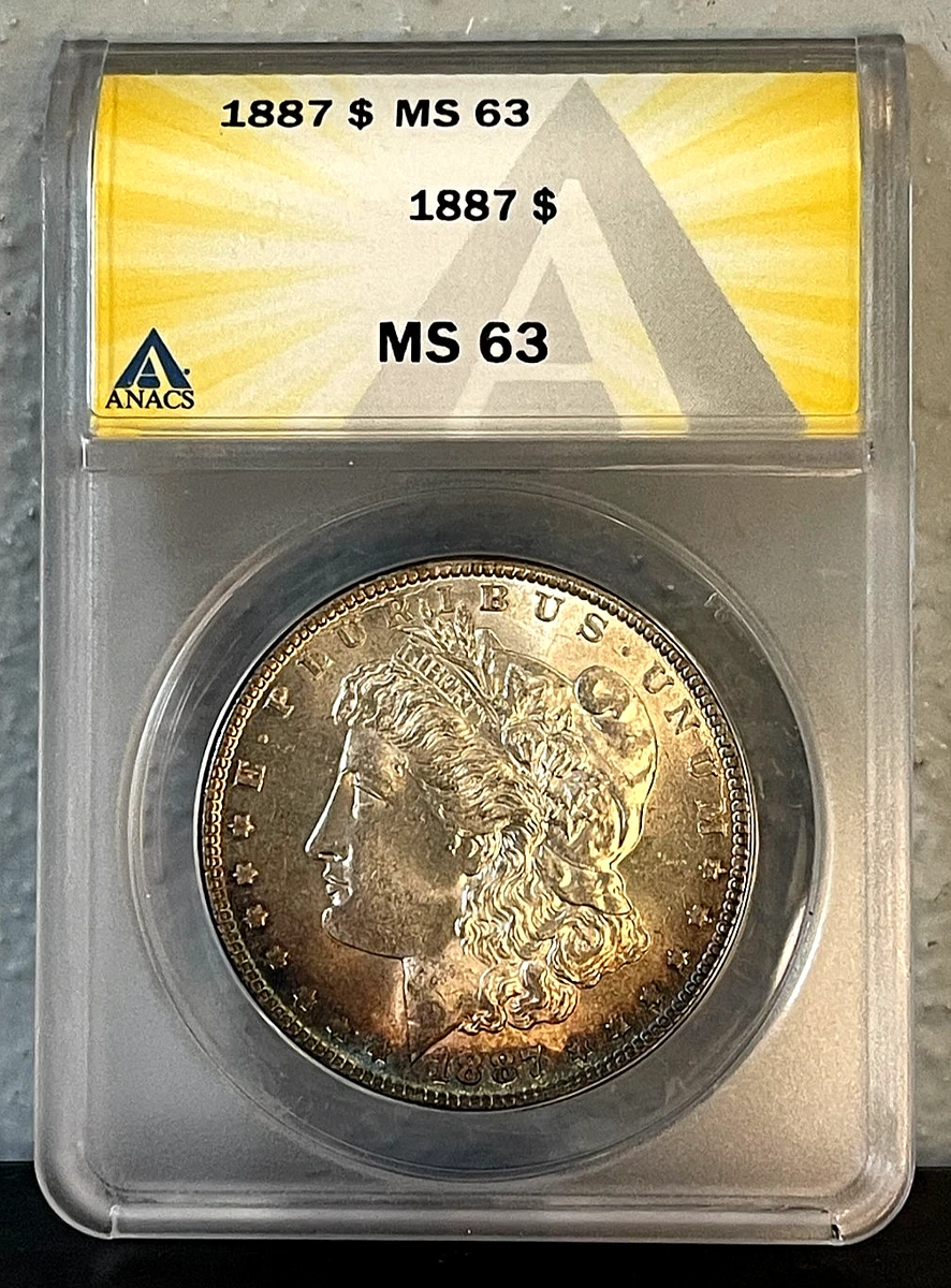 MS 63 Graded 1887 Year Morgan US Dollars (1878-1921) for sale | eBay