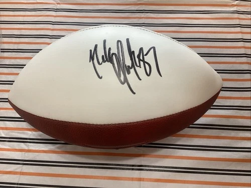 Rob Gronkowski Autograph Patriots Logo Football w/ *Player Holo COA* Signed