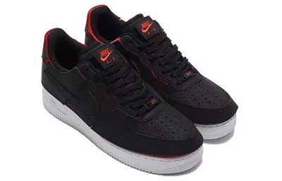 air force 1 black chile red