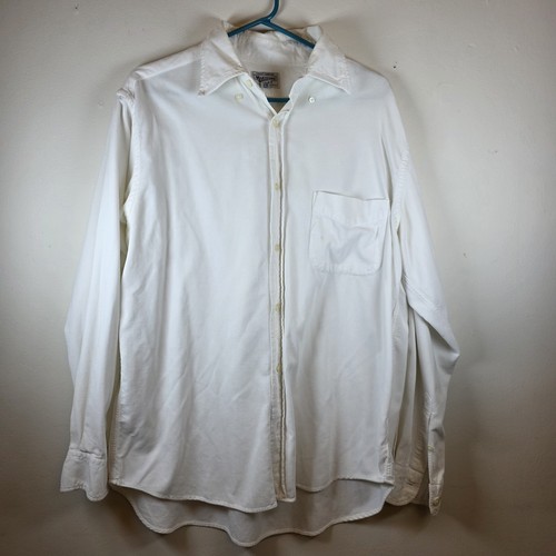 Chemise habillée manches longues blanche velours côtelé garantie Hartford taille L