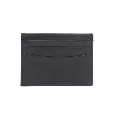 Amazon Essentials Men's Slim Card Carrier Wallet, Black One Size,