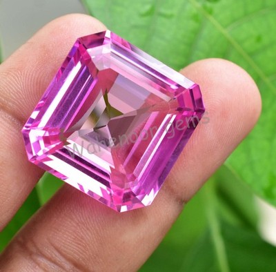 Natural Mogok Pink Ruby 73.35 Ct  Emerald Certified Flawless Loose Gemstone