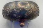 LOVELY VINTAGE CARNIVAL FENTON BLUE VINTAGE FOOTED FERNERY