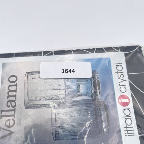 2 Iittala Crystal Vellamo de Valto Kokomo Cordial Shot Glass Vintage MCM con caja - Imagen 7 de 7