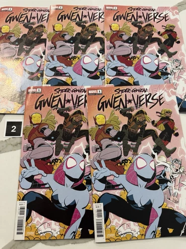 Spider-Gwen Gwen Verse #1 Leonardo Romero 1:25 Variant Marvel Comics Lot Of 5