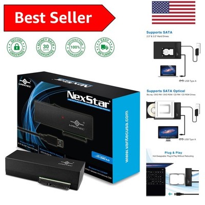 NexStar 6Gbps USB 3.0 SATA Adapter - Connect Blu-ray, HDD & SSD Effortlessly