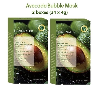 24's Avocado Facial Cleansing Foam Mask Remove Blackhead Moisturizer Oil Control