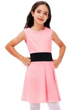 Deerose Halloween Sleeveless Dress Flare Dresses Pink 3-4 Years