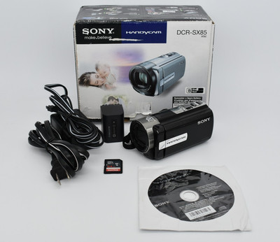 Sony Handycam DCR-SX85 Black Video Digital Camcorder 70x Zoom