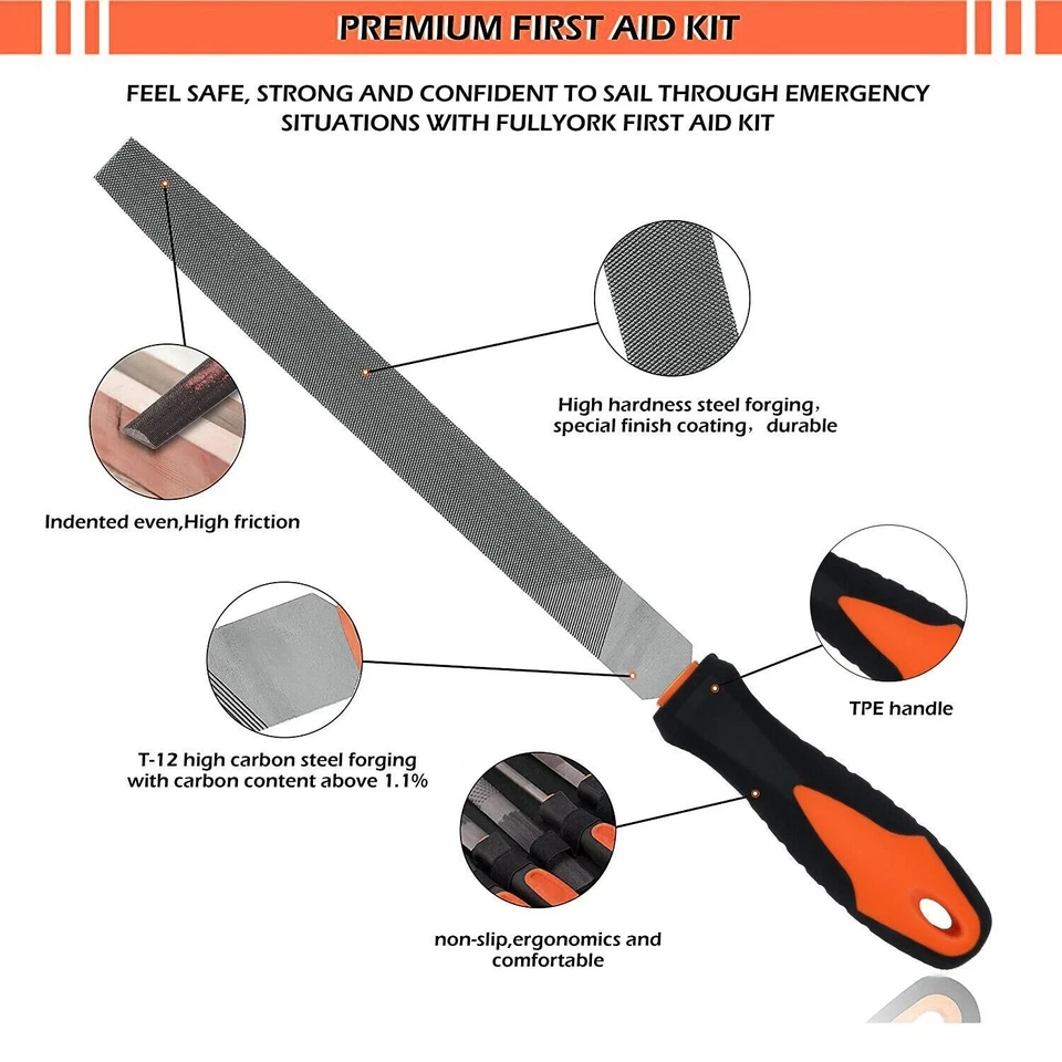 19PCS Metal File Set Forged Alloy Steel File Sets with Carry Case for DIY, USA - Image 4 of 4