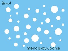 Stencil Polka Dot Bubble Wall Art Circle Craft Template DIY Signs Free Shipping