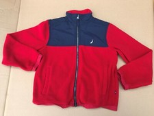 Nautica kids Winter Coat Fleece Jacket size S/P 8 RED BLUE jacket