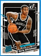 2023-24 Panini Donruss Basketball Rated Rookie Dariq Whitehead #240 Brooklyn