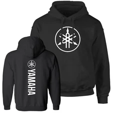 Motorcycle Racing, Yamaha Bike, FB, Unisex Black Hoodie