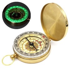 High-Quality Golden Compass Camping Hiking Pocket Portable Navigation Outdoor