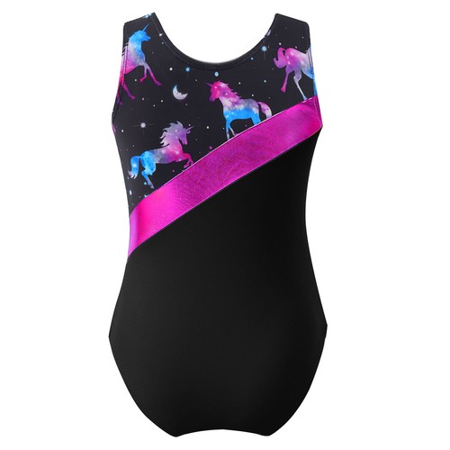 Kids Girls Swimwear Swimming Bathing Suit Holiday Bodysuit Shiny Swimsuit Beach - Picture 20 of 54