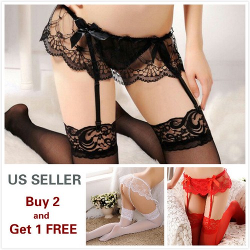 Sexy Women's Lace Garter Belt Thigh 