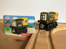 Thomas Friends Wooden Railway Iron 'Arry 2003 w/ collector card retired