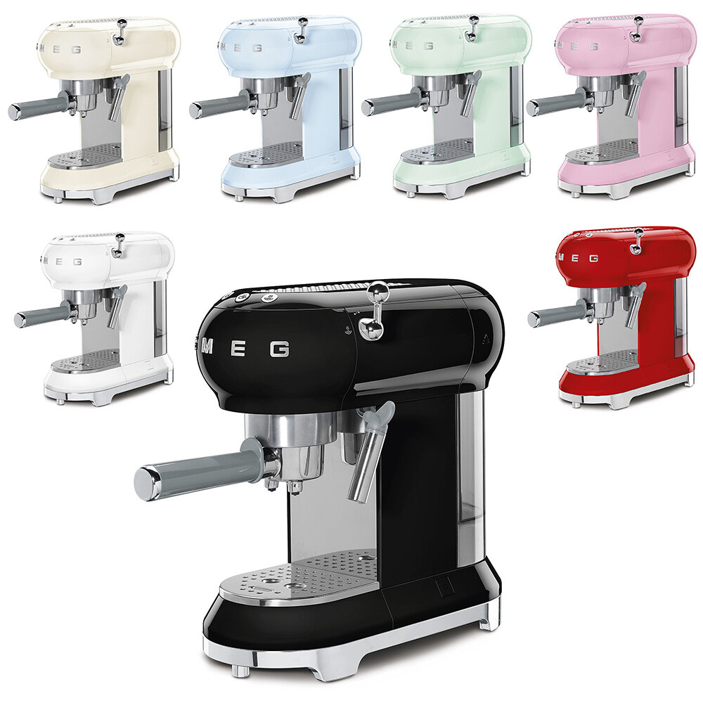 Smeg ECF01 Espresso Machine - Cream for 