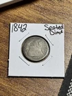 1842 P Seated Liberty Silver Dime Good U.S. Type Coin (Raw3049) (T)