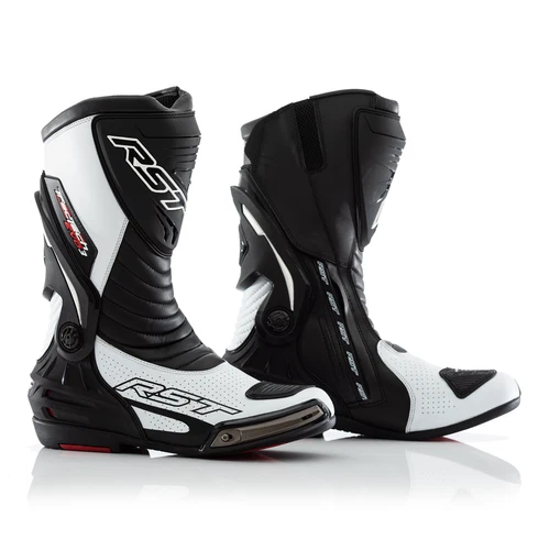 RST 2101 Tractech Evo III 3 Motorcycle Motorbike Boots Sport CE Race WHITE