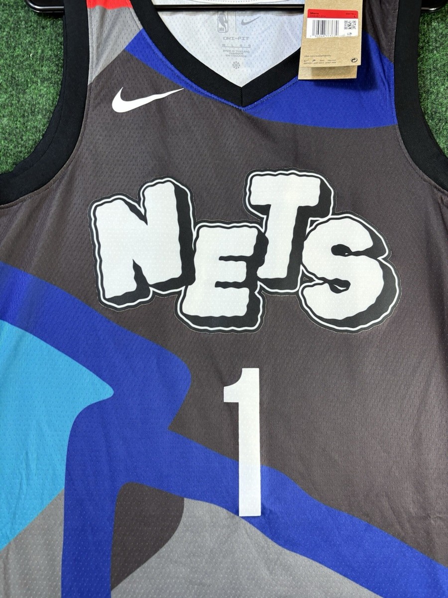 Mikal Bridges Brooklyn Nets Nike 23/24 City Edition Swingman