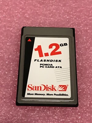 1.2GB SanDisk PCMCIA Type-2 Flash Disk PC CARD ATA CARD SDP3B