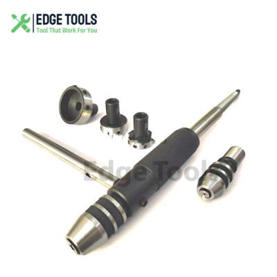 Lathe Tailstock Tap & Die Holder Kit MT1 Shank Threading Tapping Set Tools USA