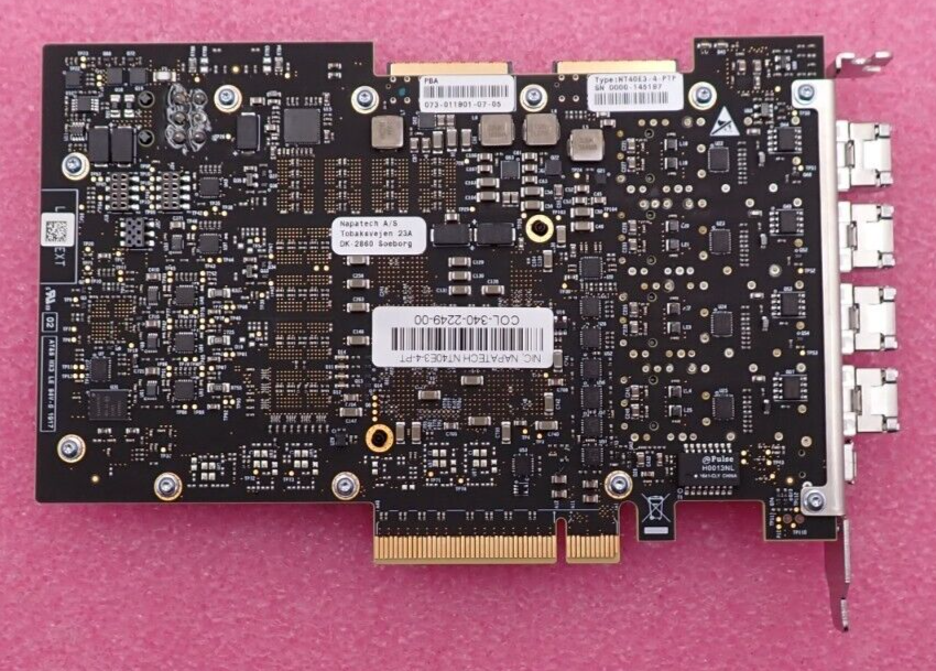 Napatech NT40E3-4-PTP 4-Port 10GbE Packet Analysis Smart Network