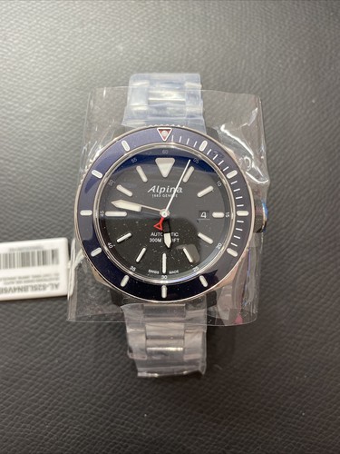 Alpina Seastrong Diver Automatic Black Dial Men's Watch AL-525LBN4V6B | eBay