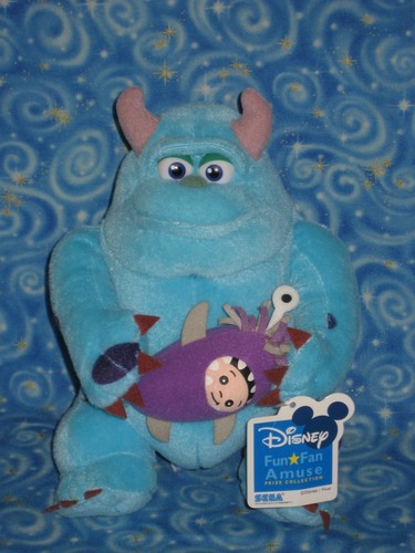 New Sulley and Boo Plush Doll Toy Sega Japan 2009 Disney Pixar Monsters Inc Rare - Picture 6 of 11
