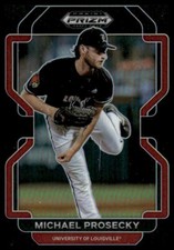 2022 Panini Prizm Draft Picks #PDP176 Michael Prosecky Black